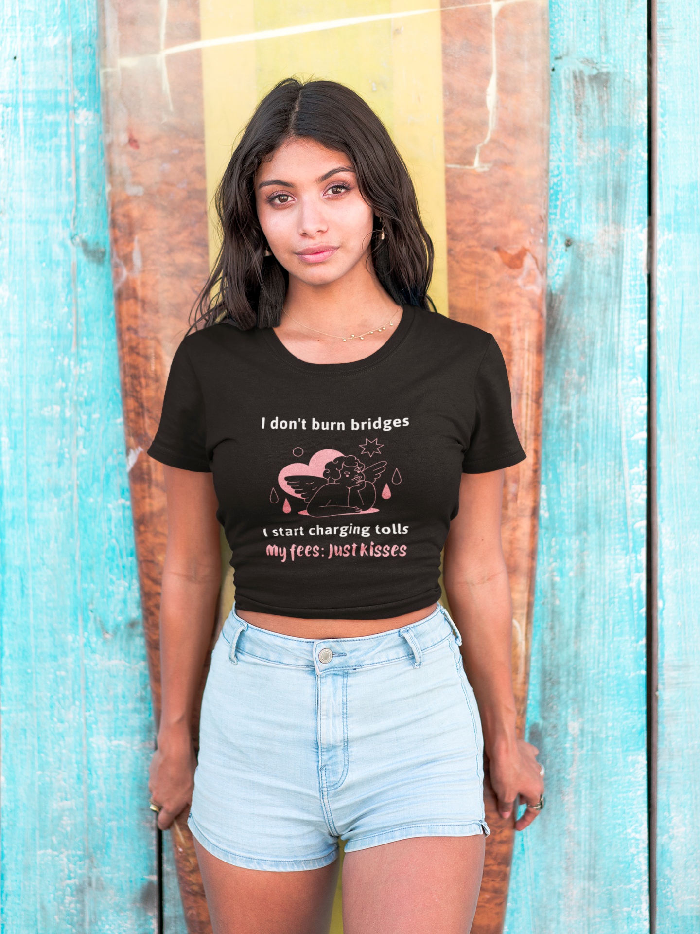 My fees, Kisses - Premium cotton tee celebrating love...