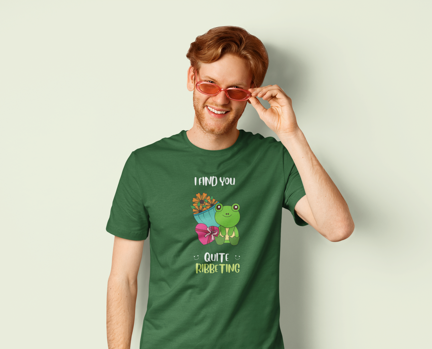 Quite Ribbeting - Premium cotton tee celebrating love...