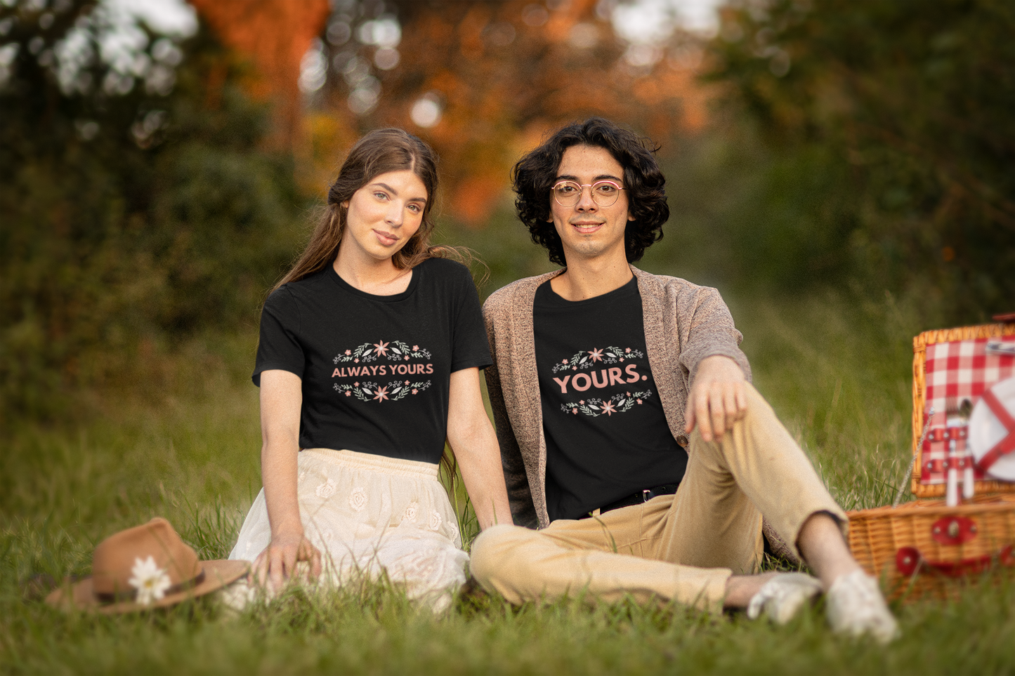 YOURS - Premium cotton tee celebrating love...