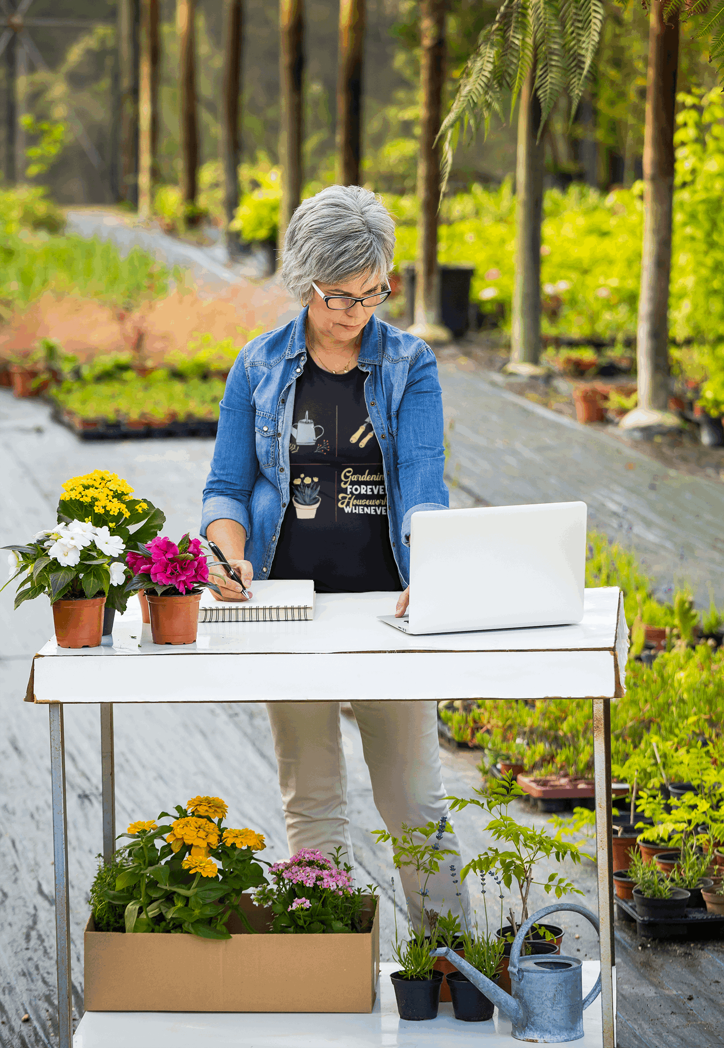 Gardening forever, housework whenever...