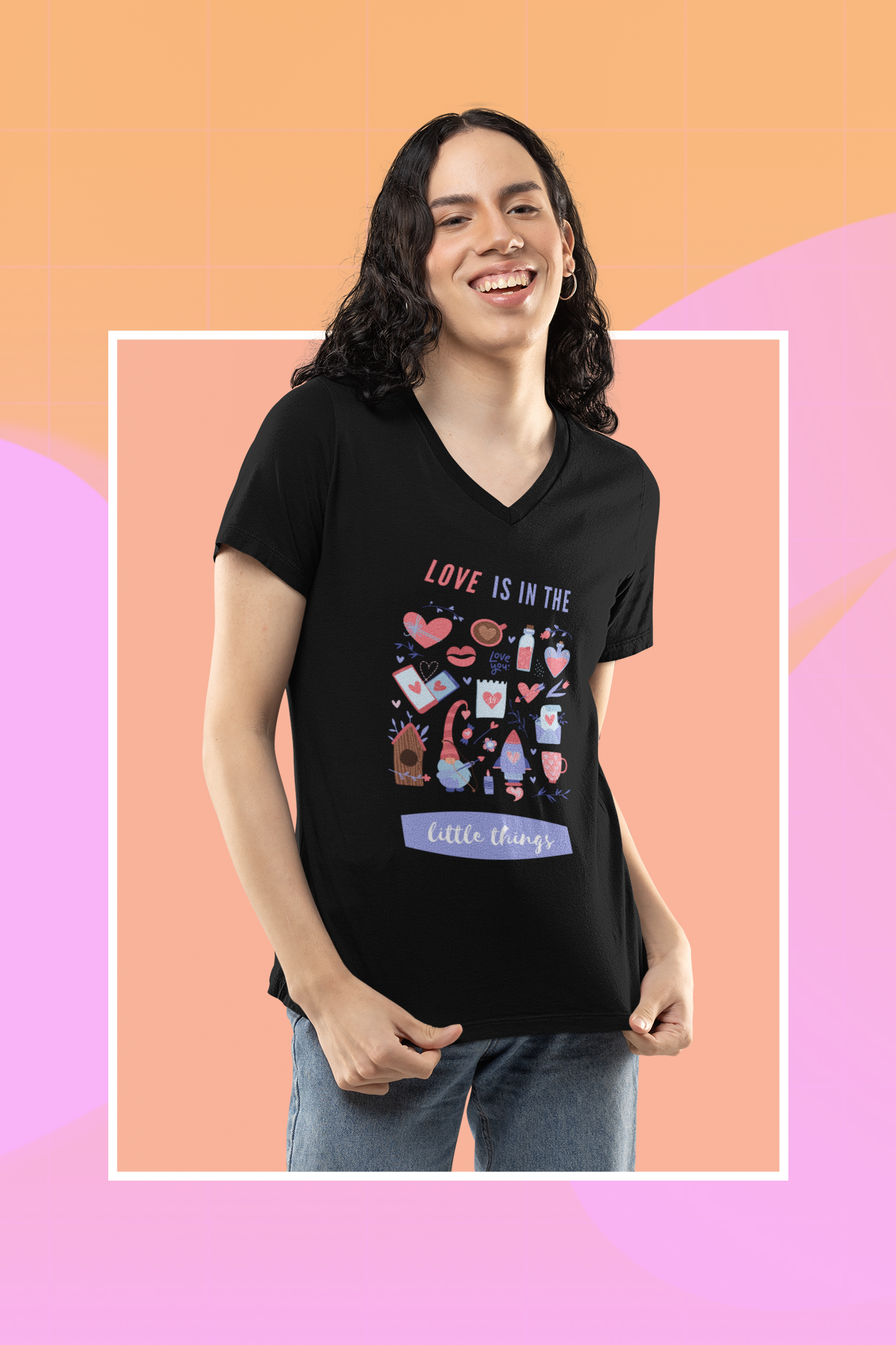 LOVE is in the little things - Premium cotton tee celebrating love...