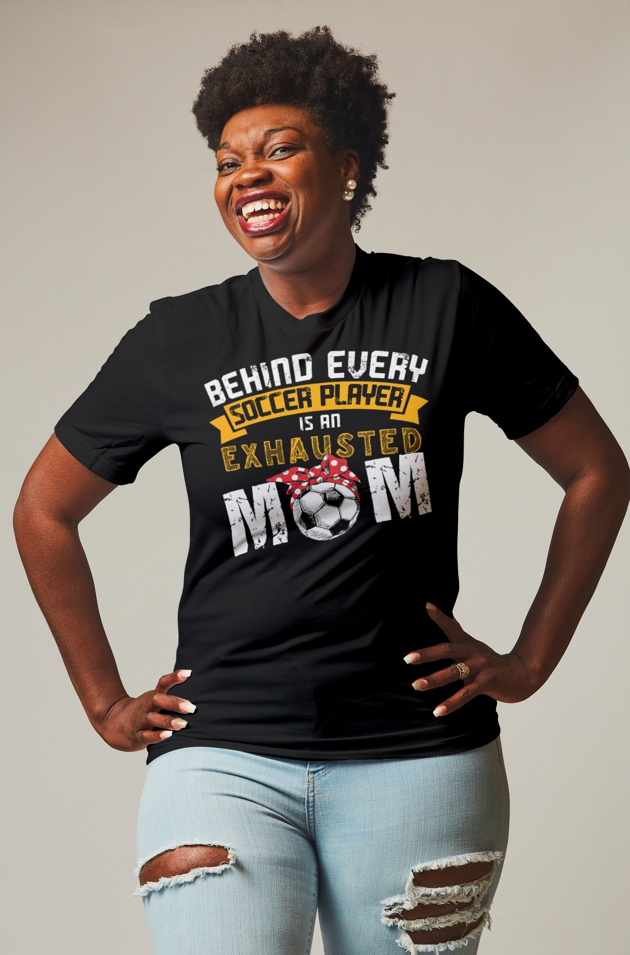 Exhausted Soccer mom - Premium cotton...