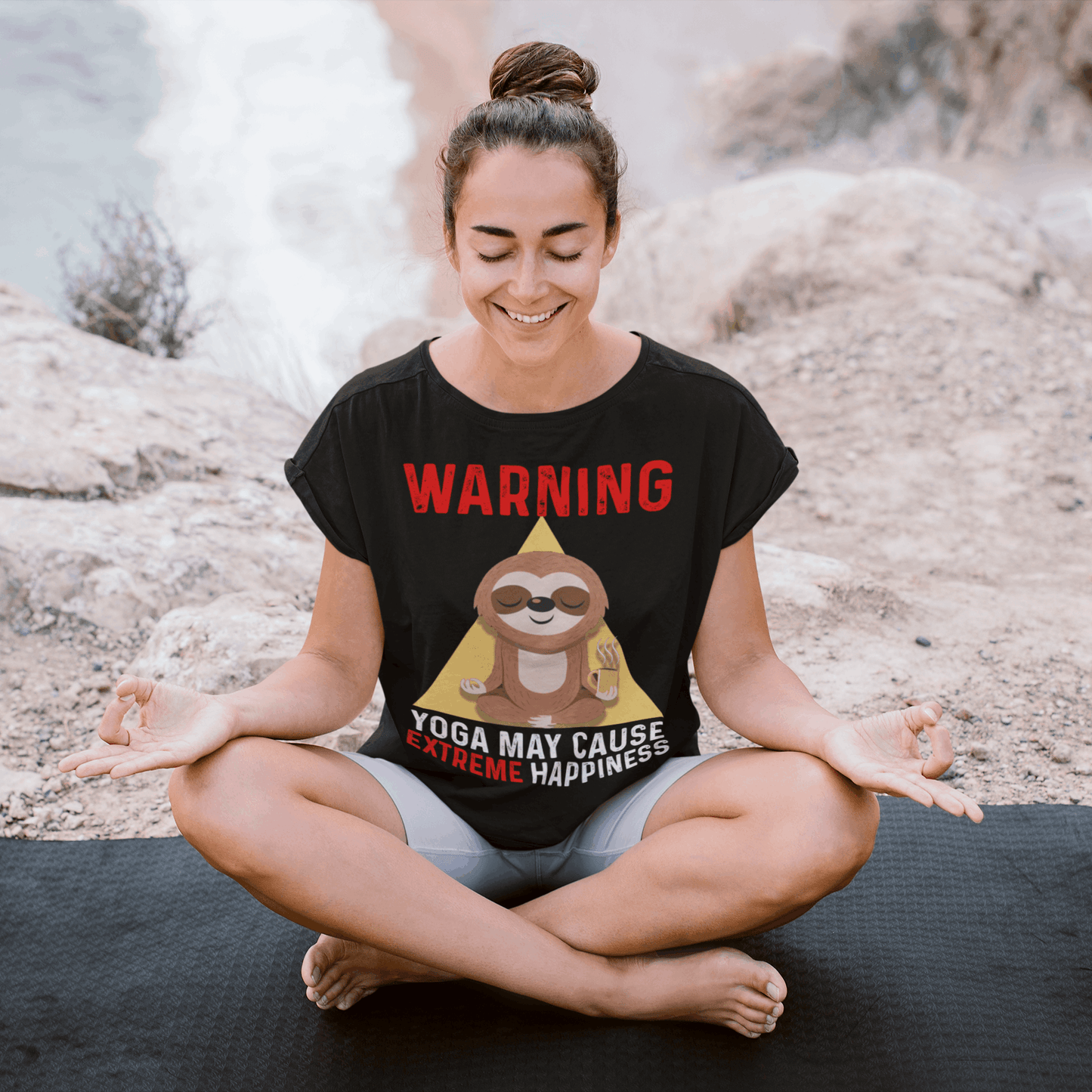 Warning! Yoga may cause extreme happiness...