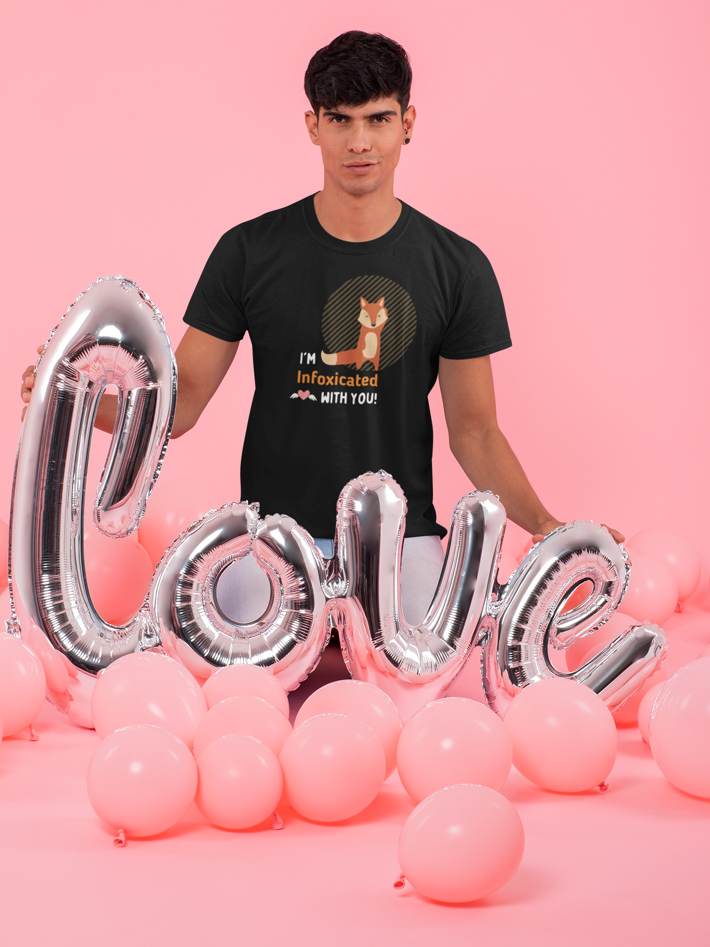 Infoxicated with you - Premium cotton tee celebrating love...